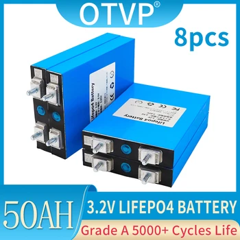 8ШТ LiFePO4 baterija baterija baterija baterija baterija 3,2 U 50АЧ litij-željezo-фосфатная baterija baterija baterija baterija baterija 5000 + dubokog ciklusa za skladištenje solarne energije Kampera