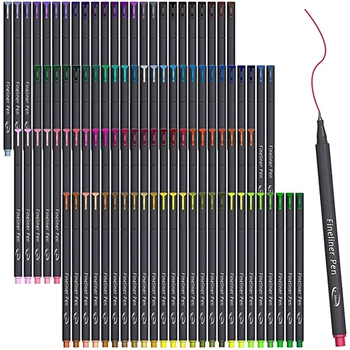 100 boji olovke za datebook 0,4 mm, olovke za crtanje, što je idealno pogodna za spot datebook, pisanje bilješki, bojanje kalendara, umjetničkih suvenira