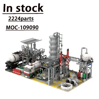 Novi MOC-109090 Gradski Proizvodnje Kemijske tvornice u Prikupljanju Gradbeni Blok Model2224Parts Dječji Građevinski Blok Za Rođendan, Igračka Na Poklon