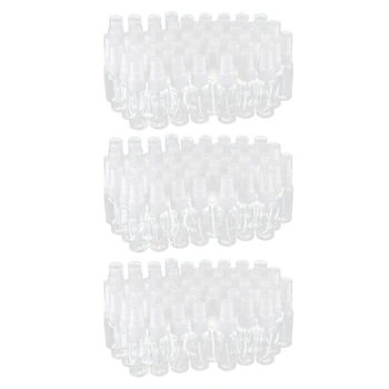150X Praznih prozirnih plastičnih boca za prskanje sitne magle s krpicom od mikrovlakana, kontejner za višekratnu upotrebu volumena 20 ml