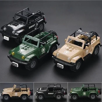 Vojno vozilo Jeep Drugog svjetskog rata, Građevinske cigle, blokovi, Figure, igračke, dar J772