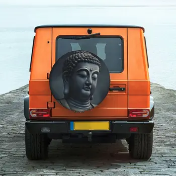 Torbica za gume s likom Buddhe, zaštita kotača, zaštita od vremenskih utjecaja, Univerzalni za prikolicu Jeep RV, vozila, kamiona, кемпера, turističke prikolice