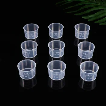 100pc Dimenzije čaše Prozirne 10 ml Debele Čaše za laboratorijsku Kuhinje