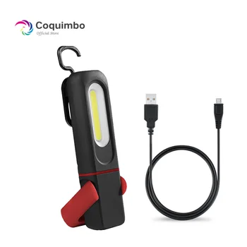 Popravak automobila Led Svjetiljka USB Punjiva COB Svjetiljku Vodootporan Hitne svjetiljka za Kampiranje Na otvorenom S magnetskim kukičanje lanterna