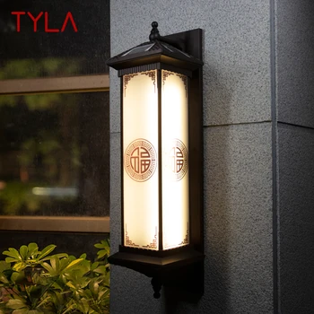 TYLA Solarni zidne lampe Kreativni Kineski ulični rasvjetno tijelo svjetiljke led Vodootporan IP65 za kuće, vile, hodnika, predvorja