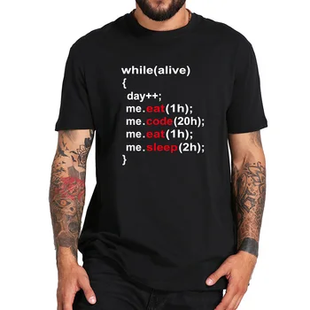 Majica sa živim programer JHPKJ, t-Shirt s jednostavnim dizajnom Slova, t-Shirt s Гиком-кодером, Veličinu EU
