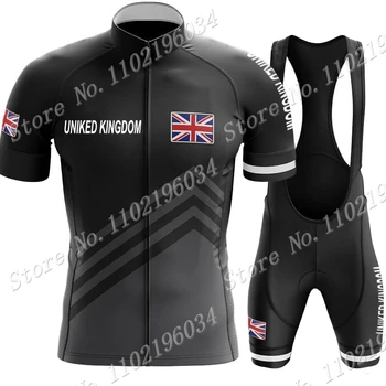 Tim Uniked Kingdom 2023 Biciklizam Dres Komplet Muška Engleska ujedinjeno Kraljevstvo Biciklistička Odjeća Košulje Za Cestovne Bicikle Odijelo Biciklistička Startni Kratke hlače MTB Ropa