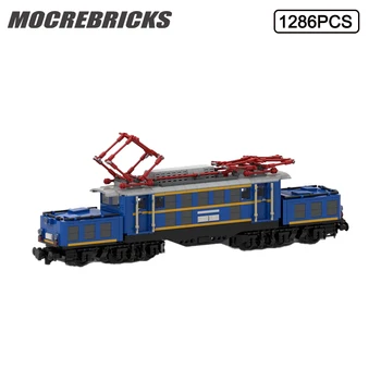 MOC City Train Serije ÖBB Baureihe 1020 Gradivni blokovi Model DIY Cigle djeca obrazovne igračke Božićni poklon