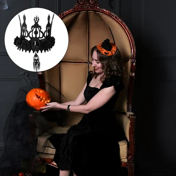 Šlem u obliku krune na Halloween, Pribor za kosu, Šešir Kraljice Zurke, Kostime u stilu baroka