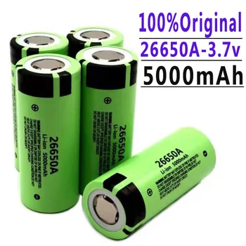 100% Novo.Visoki kapacitet 26650 5000 mah Li-ion Punjiva baterija Lii-50A 3,7 U 26650-50A baterije za Svjetiljku 20A novo pakiranje