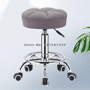 Bar stolica s okretati uređajem za dizanje remenice, kozmetička stolica za nokte, bar stolica, izložbena stolica, kućanskih s leđa