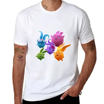 Nova muška t-shirt Sunny Bunnies, slatka majice muške t-shirt s grafičkim uzorcima u stilu hip-hop