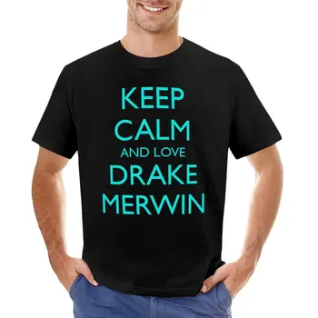 T-shirt Reste calme et aime Drake Merwin - GONE, prekrasna majica, majica za dječake, muška majica s grafičkim uzorkom, kit