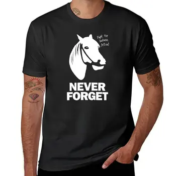 Nova majica NEVER FORGET - Artax and the Swamps of Sadness, crne majice, zabavne majice, korejski moderan majice za muškarce
