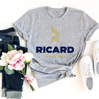 Ricard Tee ženska t-shirt harajuku japanski vrt odjeća ženska grafička odijevanje