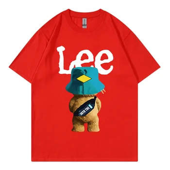 Moderna muška majica s japanskim anime Lee, funky vanjska odjeća, хлопковая majica sa po cijeloj površini, ljetna casual majica s kratkim rukavima