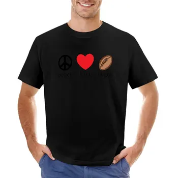 Majica za ragbi Peace Love, majica sa životinjama po cijeloj površini za dječake, prazne majice, muška odjeća