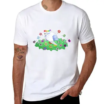 Nova majica LGBT + Pride Flowers Budgie, t-shirt оверсайз, kratki godišnji top, gospodo berba majice