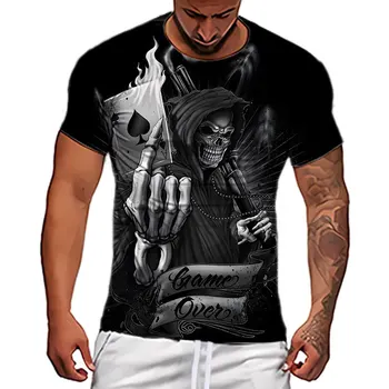 Ljetna novi modni muška košulja 3DT kratkih rukava i okruglog izreza, быстросохнущая t-shirt