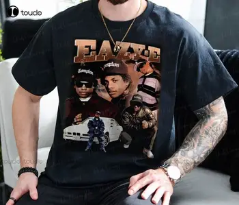 T-shirt Eazy E, Vintage majica Eazy E, t-Shirt Eazy E u stilu rap-hip-hop 90-Ih, Vintage Ulični odjeća Eazy E s okruglog izreza Оверсайз Xs-5Xl