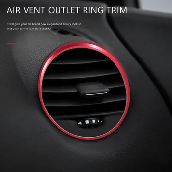 5PCS Auto Klima-uređaj oduška Konačni Prsten Završiti Nakit za Mercedes Benz AMG A B Class CLA GLA
