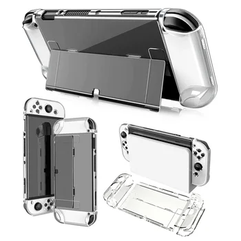 Za Nintendo Switch, OLED-mainframe, Zaštitna ljuska za preklopnik, OLED-kristalna školjka s nosačem, materijal PC