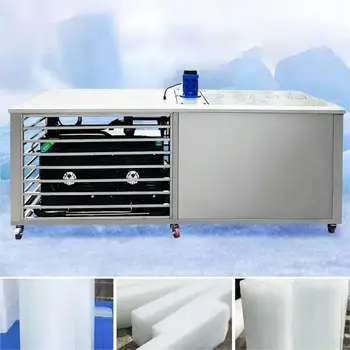 1 tona/dan Komercijalno visokih performansi Stroj za proizvodnju leda od nehrđajućeg čelika 5-10-15-20-25-30 kg na izbor