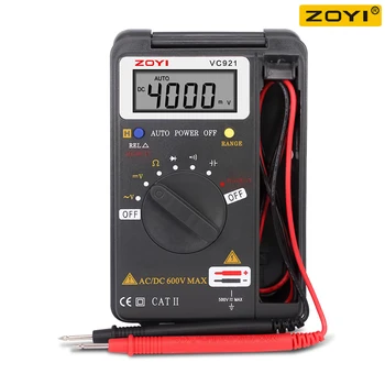Ručni digitalni multimetar ZOYI VC921 4000 Apsolutna T-rms Tester Voltmetar Tester baterija Multimetri Alati