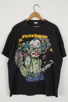 Bijela majica s likom koncertne turneje Zombi Freaks, Rob Zombie, Vintage rijetka