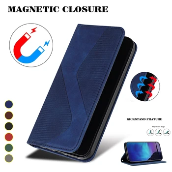 Magnetski Flip-kožna torbica za iPhone, Utor za kartice, Torbica-novčanik za iPhone 6 6S 7 8 Plus SE XR X, XS Max 11 12 13 14 15 Pro Max Mini