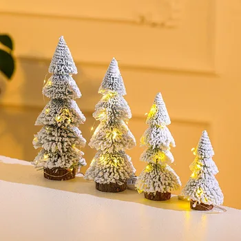 Mini Božićnih ukrasa od svijetlog Флока, Кедровое drvo, Realno Tablica Borovi, Božićni ukras svojim rukama, Božićni poklon