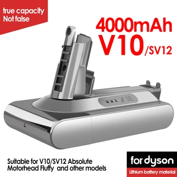 Baterija za usisivač Dyson V7 V8 SV10 5000 mah 21,6 U za potpuno čišćenje/krzneni/životinja i međusobno litij-ionska baterija od 4,0 mah