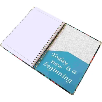 Bilježnica s ukrasnim svitka, Mjesečna knjiga s dnevnom, Studentski planer, Papir Priručnik za planiranje rasporeda, Jastučići