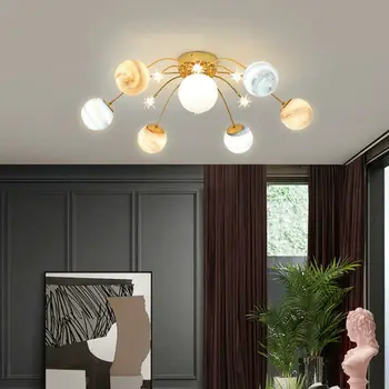 Moderni stropna svjetiljka Creative Planet, spavaća soba, Dječja soba, Dnevni boravak, led dekorativna svjetiljka u obliku staklene kugle u obliku zvijezde