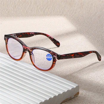 Boxy vintage prevelike naočale za čitanje za žene s po cijeloj površini 