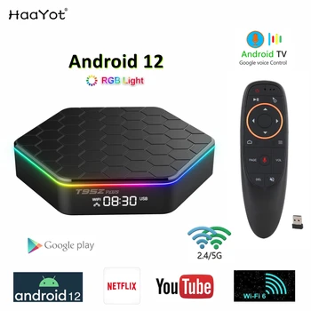 Android 12 TV Prijemnik Smart TV BOX Allwinner 6K media player 3D Video Youtube 1080p Netflix 2,4 G i 5G wifi6 64G IPTV pojedinca ili kućanstva