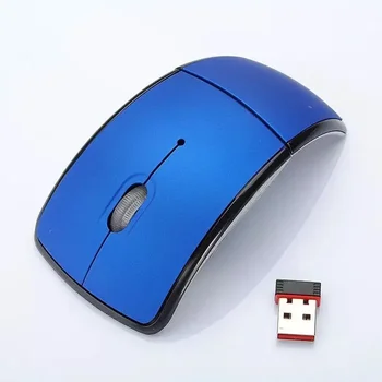 Sklopivi bežični optički miš HMTX 2.4 G, računalna bežični pro fleksibilan USB miš s ključem za prijenosno računalo, stolno računalo,