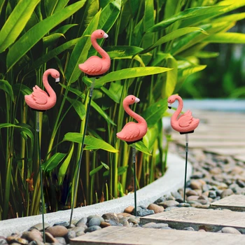 4 Kom./compl. Vanjska dekoracija vrta, imitacija dvorišta, životinja, Flamingo, Gomila travnjaka, umetanje vrtnom kartice