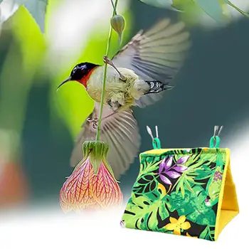 Gnijezdo Otvorenog Dizajna Ptica Viseća Viseći Šator za Papige Stanište Soft Ispis Viseća za Papige za Ptice