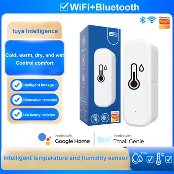 Novi Inteligentni detektor temperature i vlažnosti Tuya WiFi/Zigbee, senzor vlažnosti, Pametan dom, sigurnost, rad s Alexa Google