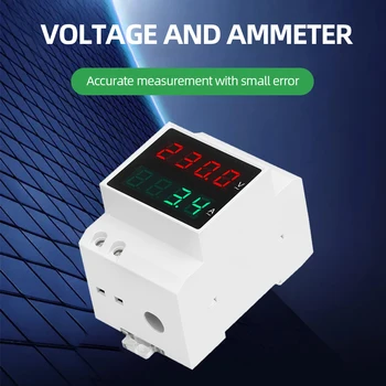 AC80-300V Voltmetar Ampermetar LED Digitalni Voltmetar je Mjerni Uređaj Jednofazni Volti Test Monitor 100A za Kućni Ured Industrije