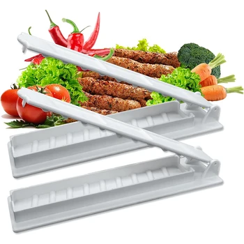 Nova однорядная шашлычница za meso roštilj Reusable stroj za rezanje ražnjića Konferenciji za pripremu kebaba, Plastičnim шашлычница za pripremu kebaba Kuhinjski alat za roštilj