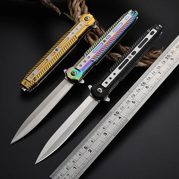Sklopivi nož s pocket oštricom Visoke tvrdoće, Prijenosni lovački nož za kampiranje na otvorenom, taktički nož, lovački noževi, 3 boje
