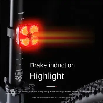 Prednja svjetla za noćnu vožnju Pribor za bicikle Podsjetnik o bateriji Podesivi Kut USB-punjenje Intelektualni dugo svjetlo sa senzorom svjetlosti
