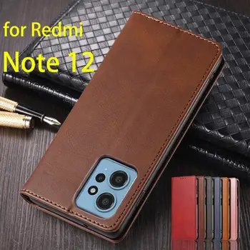 Kožna torbica za Xiaomi Redmi Note 12 (globalna verzija 4G EUR RUS), futrola, flip poklopac sa magnetnim притяжением, novčanik Fundas Coque