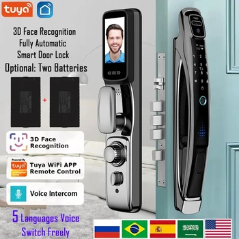 Program Tuya 3D Prepoznavanje lica Pametan Vrata Dvorac Glas Interfon Digitalni Vrata brava video call Kamera Automatsko zaključavanje Vrata