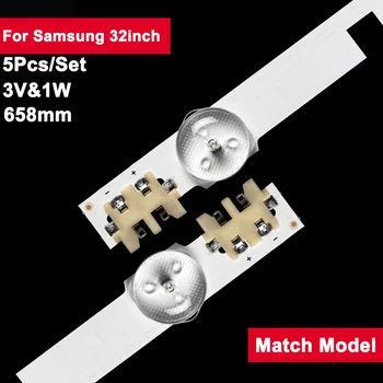 5 kom./compl. 32 inča 658 mm led traka s pozadinskim osvjetljenjem za Samsung 9led D2GE-320SC1-R0 CY-HF320BGSV1H UE32F5500AW, UE32F5700AW, UE32F5000AK