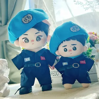 20 cm 15 cm, policijska jedinica Yang Zhen Van Йибо, od samta хлопковая lutka, timski odjeća, soft минидолл