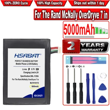 Baterija HSABAT 5000mAh MLP4110172 za Rand McNally OverDryve 7 inča. Spojen GPS-tableta