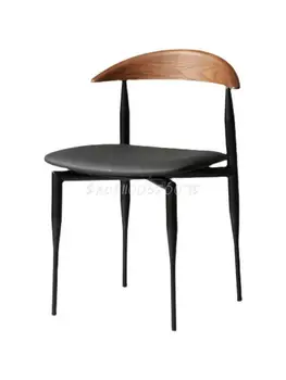 Blagovaona stolice od Skandinavskih željeza, Dom Jednostavna Stolica sa napaljeni leđa, Dizajn retro-stolica za odmor, Talijanski Metalni Uredski stolac